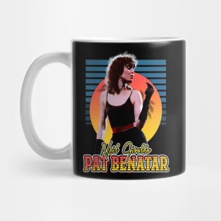 Retro Flyer Style Pat Benatar Fan Art Design Mug